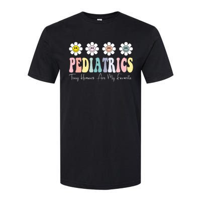 Tiny Humans Are My Favorite Pediatrics Nicu Peds Nurse Long Sleeve Softstyle CVC T-Shirt