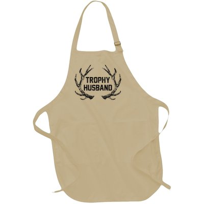 Trophy Husband Antler Full-Length Apron With Pockets