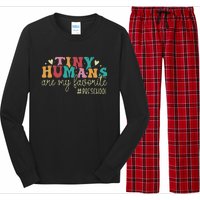 Tiny Humans Are My Favorite Preschool Teacher Long Sleeve Pajama Set