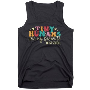 Tiny Humans Are My Favorite Preschool Teacher Tank Top