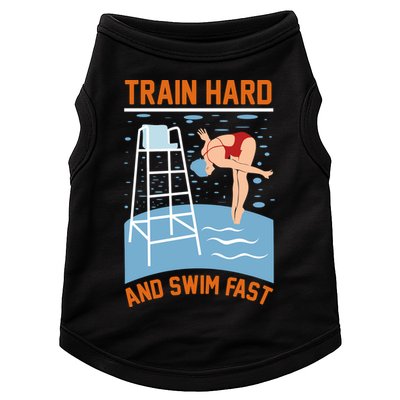 Train Hard And Swim Fast Doggie Tank