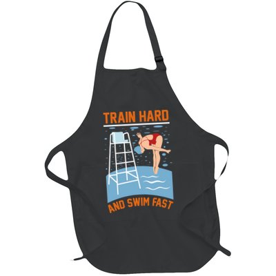 Train Hard And Swim Fast Apron