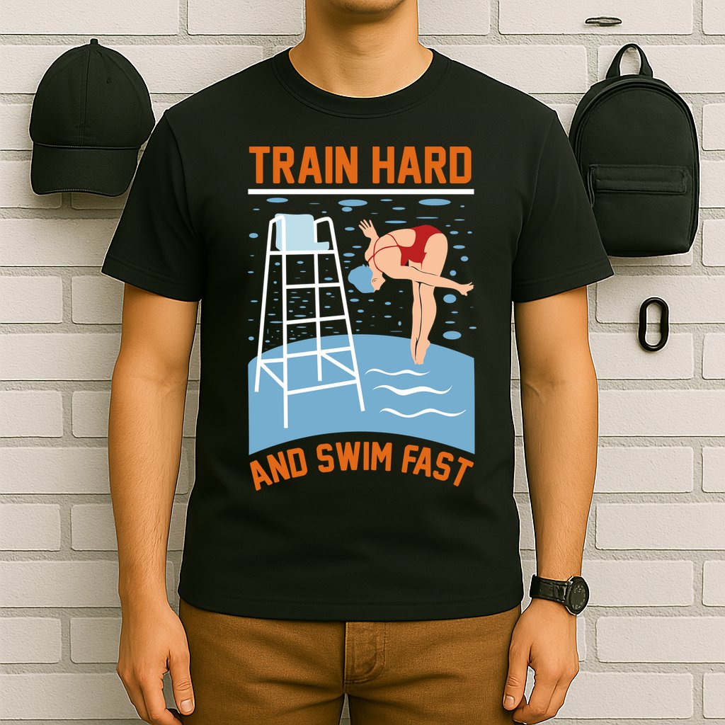 Train Hard And Swim Fast T-Shirt