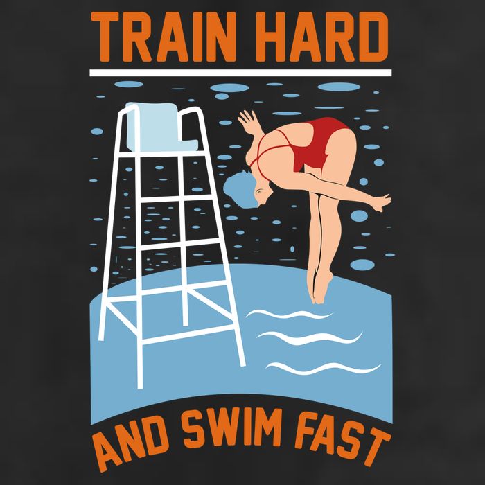 Train Hard And Swim Fast Adult Drive Performance Visor