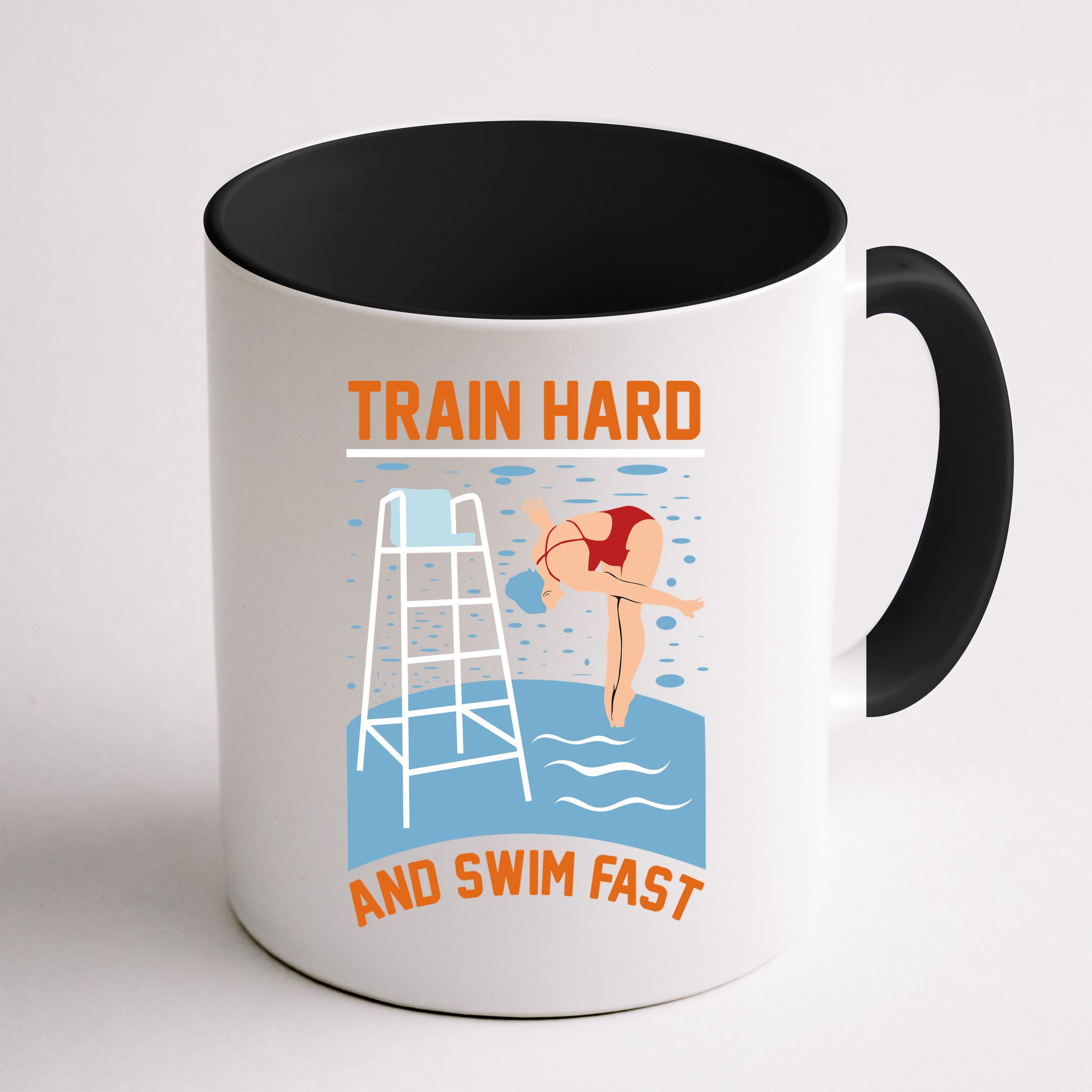 Train Hard And Swim Fast Mug