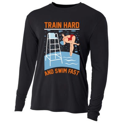 Train Hard And Swim Fast Cooling Performance Long Sleeve Crew