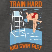 Train Hard And Swim Fast Vector Backpack