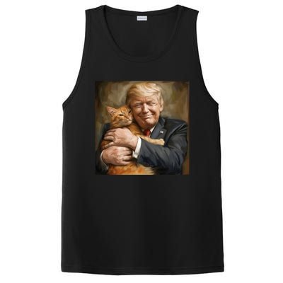 Trump Hugging An Orange Cat 2024 PosiCharge Competitor Tank