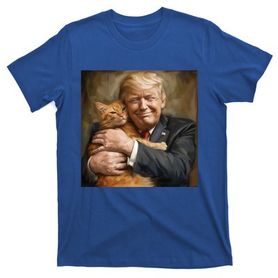 Trump Hugging An Orange Cat 2024 T-Shirt