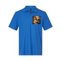 Trump Hugging An Orange Cat 2024 Softstyle Adult Sport Polo