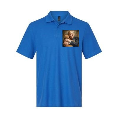 Trump Hugging An Orange Cat 2024 Softstyle Adult Sport Polo