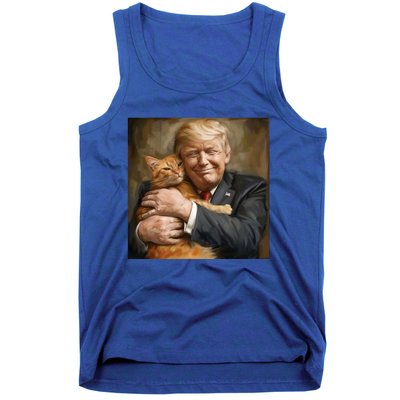 Trump Hugging An Orange Cat 2024 Tank Top