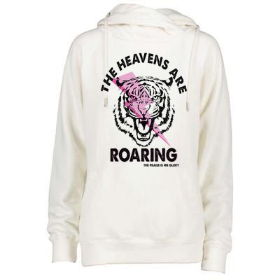 The Heavens Are Roaring Christian Womens Funnel Neck Pullover Hood