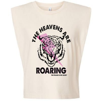 The Heavens Are Roaring Christian Garment-Dyed Women's Muscle Tee