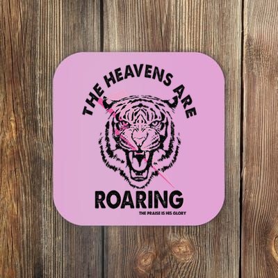 The Heavens Are Roaring Christian Coaster