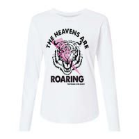 The Heavens Are Roaring Christian Womens Cotton Relaxed Long Sleeve T-Shirt