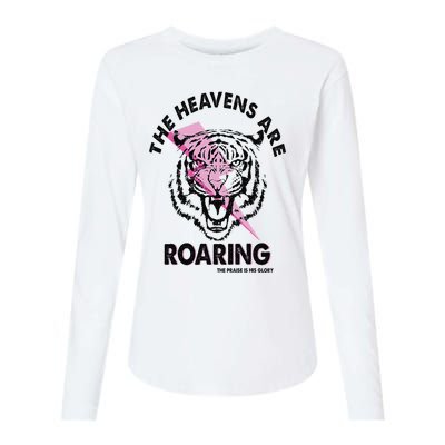 The Heavens Are Roaring Christian Womens Cotton Relaxed Long Sleeve T-Shirt