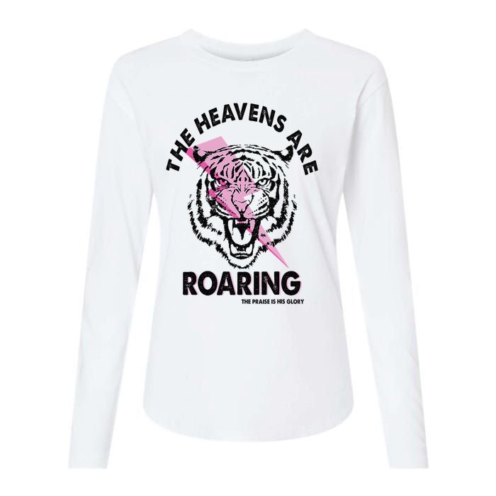 The Heavens Are Roaring Christian Womens Cotton Relaxed Long Sleeve T-Shirt