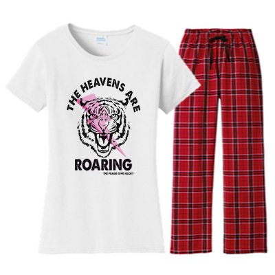 The Heavens Are Roaring Christian Women's Flannel Pajama Set