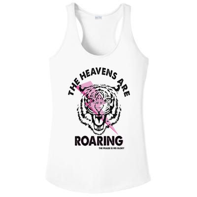 The Heavens Are Roaring Christian Ladies PosiCharge Competitor Racerback Tank