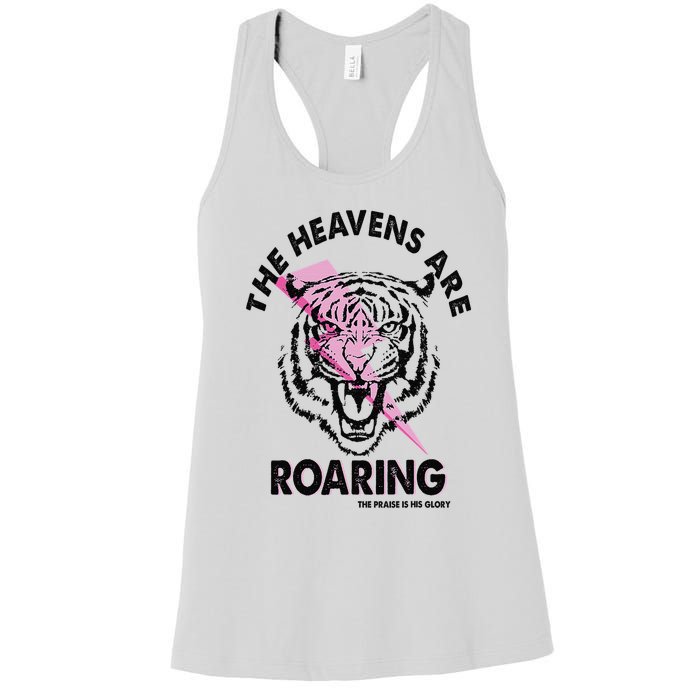 The Heavens Are Roaring Christian Women's Racerback Tank