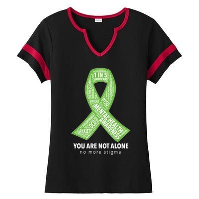 Tal Health Awareness Ribbon Word Cloud Gift Ladies Halftime Notch Neck Tee