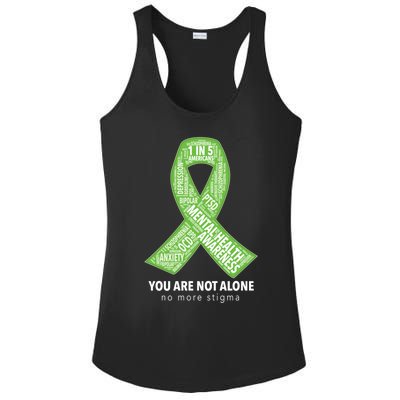 Tal Health Awareness Ribbon Word Cloud Gift Ladies PosiCharge Competitor Racerback Tank