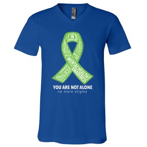 Tal Health Awareness Ribbon Word Cloud Gift V-Neck T-Shirt