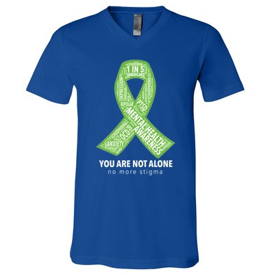 Tal Health Awareness Ribbon Word Cloud Gift V-Neck T-Shirt