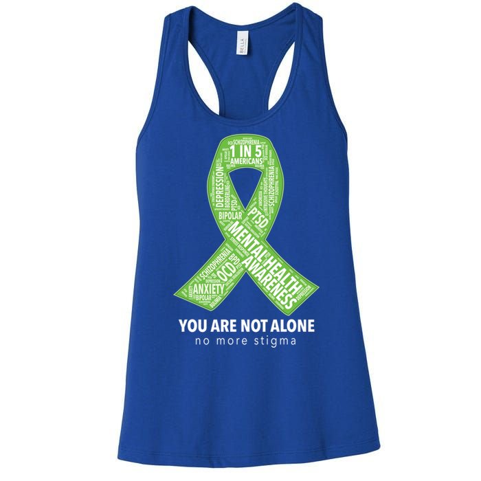 Tal Health Awareness Ribbon Word Cloud Gift Women's Racerback Tank