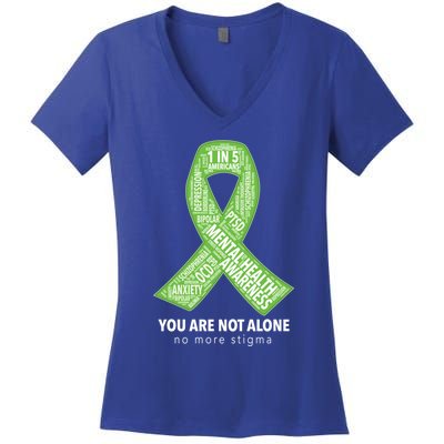 Tal Health Awareness Ribbon Word Cloud Gift Women's V-Neck T-Shirt