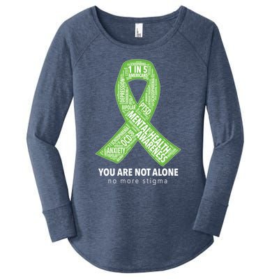 Tal Health Awareness Ribbon Word Cloud Gift Women's Perfect Tri Tunic Long Sleeve Shirt