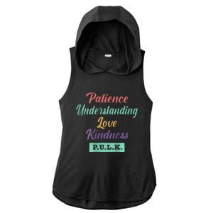 Tal Health Awareness Ladies PosiCharge Tri-Blend Wicking Draft Hoodie Tank