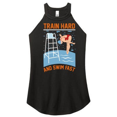 Train Hard And Swim Fast Women’s Perfect Tri Rocker Tank