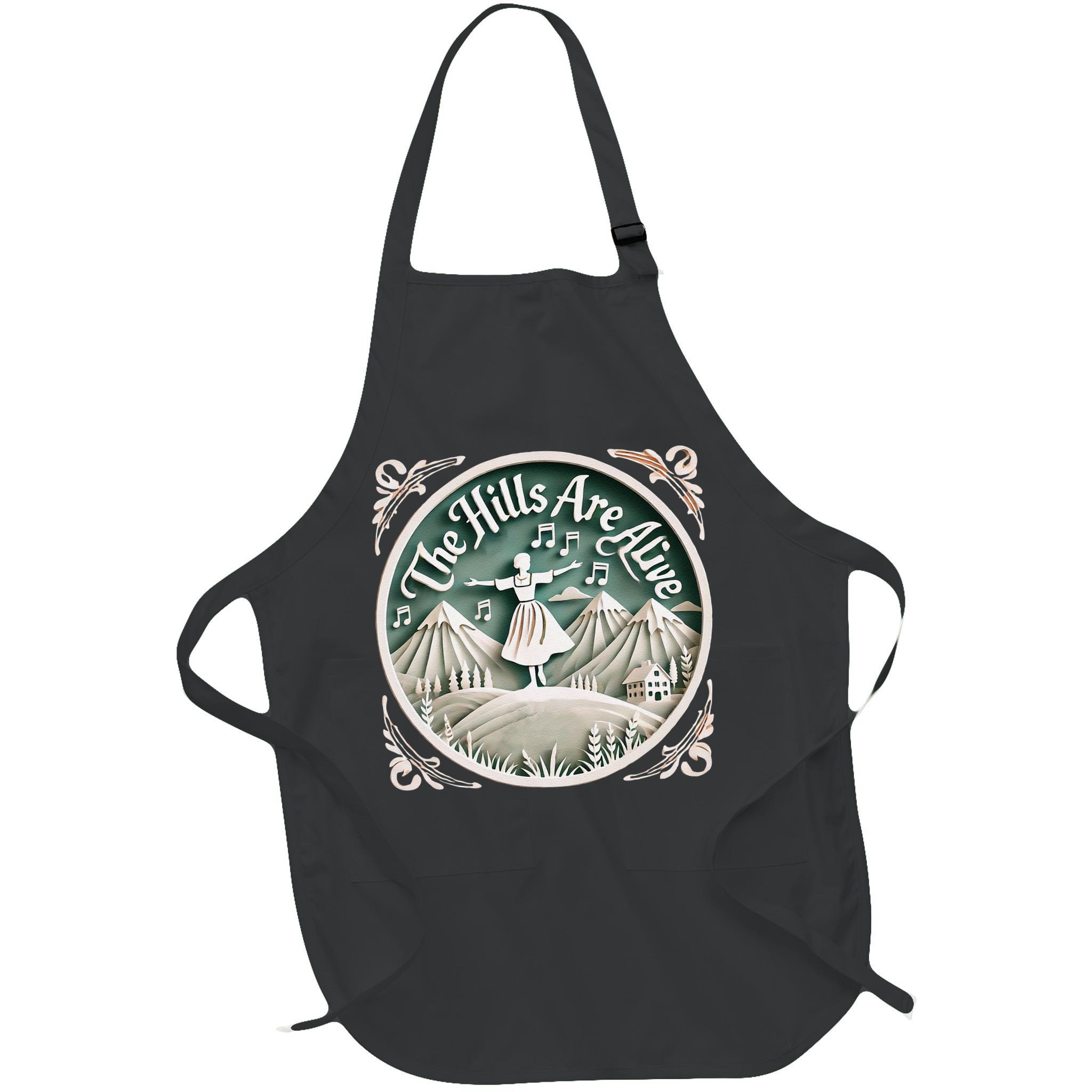The Hills Are Alive Singing Theatre Sound Of Music Musical Apron