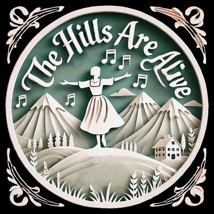 The Hills Are Alive Singing Theatre Sound Of Music Musical Apron