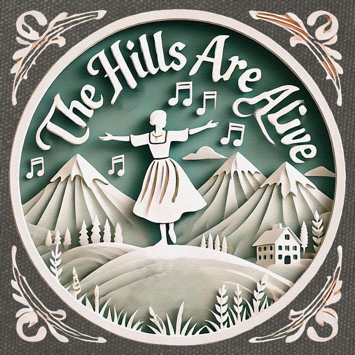 The Hills Are Alive Singing Theatre Sound Of Music Musical Cotton Canvas Backpack