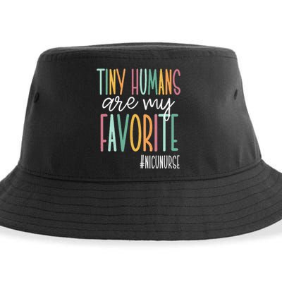 Tiny Humans Are My Favorite NICU Nurse Sustainable Bucket Hat