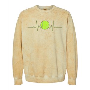 Tennis Heartbeat Art For Tennis Player Colorblast Crewneck Sweatshirt