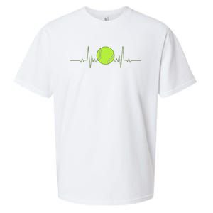 Tennis Heartbeat Art For Tennis Player Sueded Cloud Jersey T-Shirt