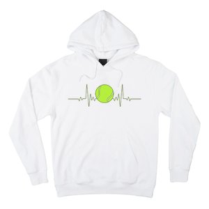 Tennis Heartbeat Art For Tennis Player Hoodie