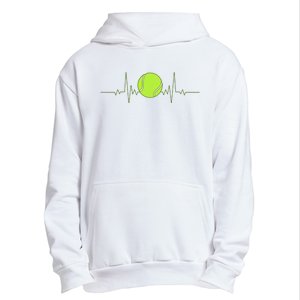 Tennis Heartbeat Art For Tennis Player Urban Pullover Hoodie