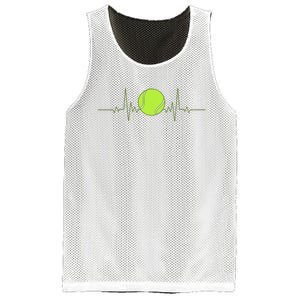 Tennis Heartbeat Art For Tennis Player Mesh Reversible Basketball Jersey Tank