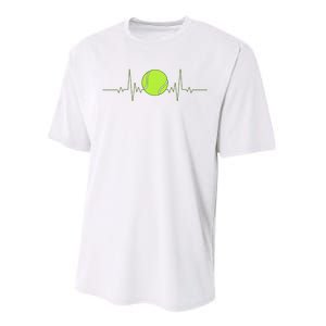 Tennis Heartbeat Art For Tennis Player Performance Sprint T-Shirt