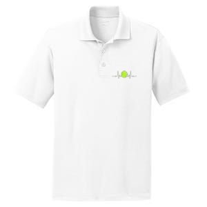 Tennis Heartbeat Art For Tennis Player PosiCharge RacerMesh Polo