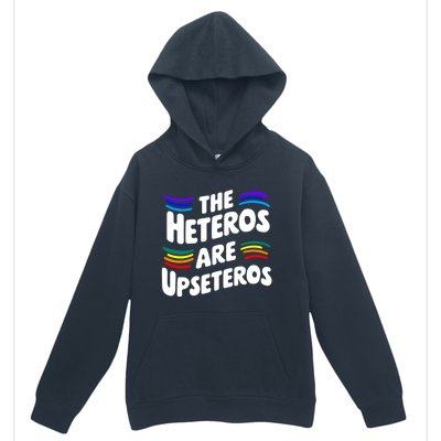 The Heteros Are Upseteros Lgbtq Sarcastic Agenda Pride Cute Gift Urban Pullover Hoodie