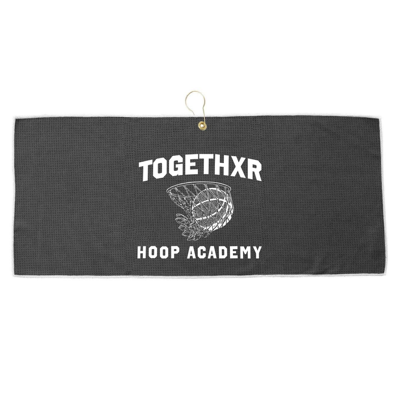 Togethxr Hoop Academy Large Microfiber Waffle Golf Towel