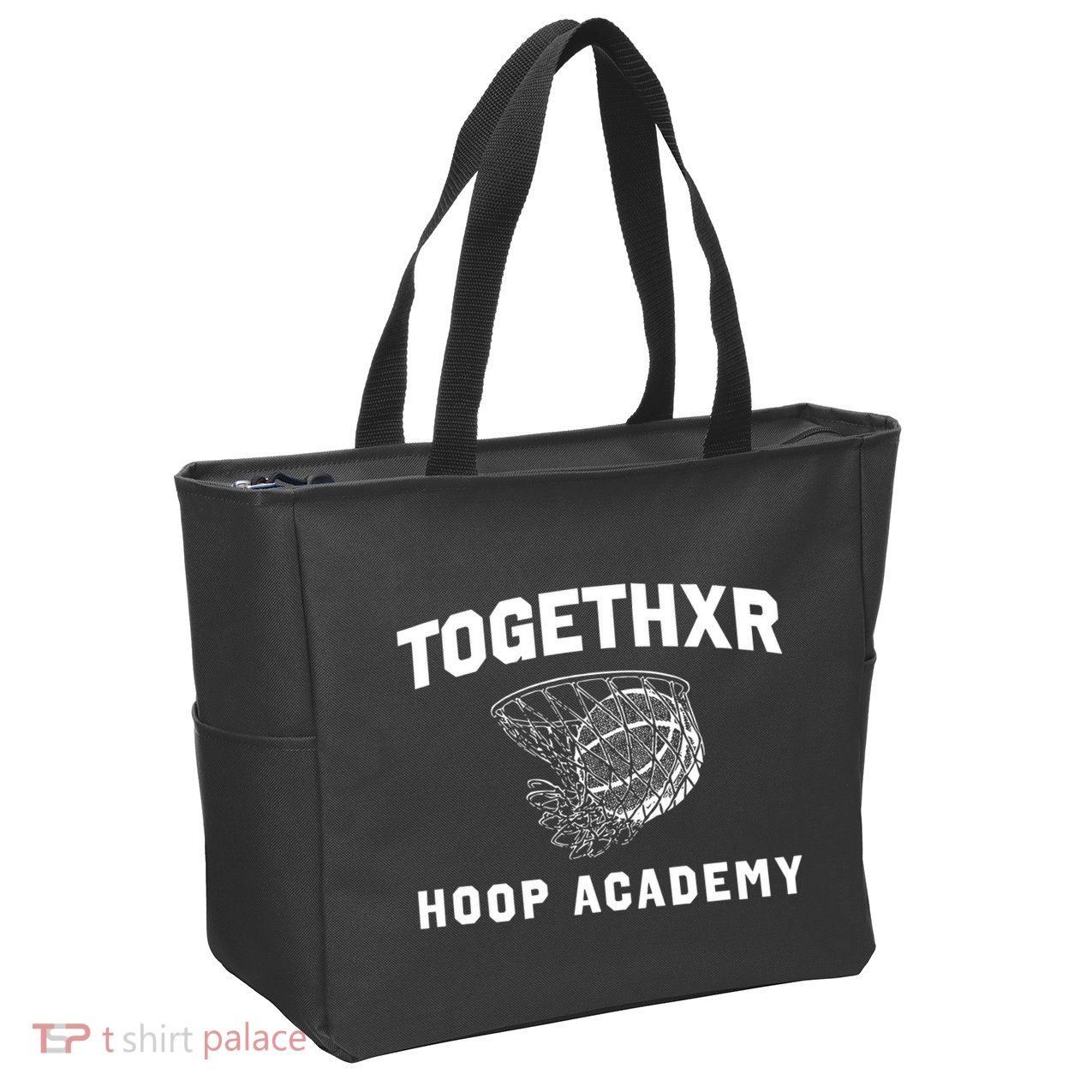 Togethxr Hoop Academy Zip Tote Bag