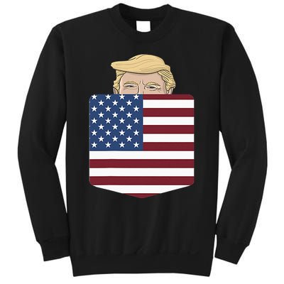 Trump Hugging An Orange Cat 2024 Sweatshirt