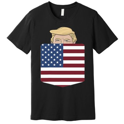 Trump Hugging An Orange Cat 2024 Premium T-Shirt